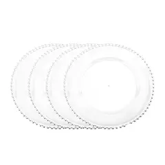 ROBERTA ALLEN - Set x4 Platos Base Pepitas