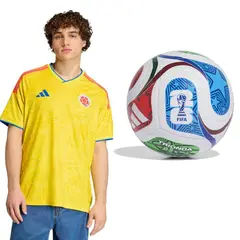 ADIDAS - Combo Mundial 2026 Camiseta Seleccion Colombia Local Hombre + Balón Trionda