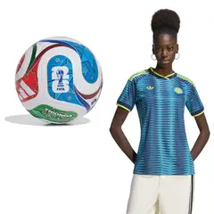 ADIDAS - Combo Mundial 2026 Camiseta Seleccion Colombia Visitante Mujer + Balón Trionda