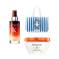 KERASTASE - Combo Seda de Sol – Kérastase Nutritive 8H Magic Night Serum 90ml + Nutritive Masque Riche 200ml