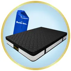 DORMILANDIA - Colchón Queen Firmeza Media Ortopédico Resortado con Pillow Dublín 160 x 190 cm