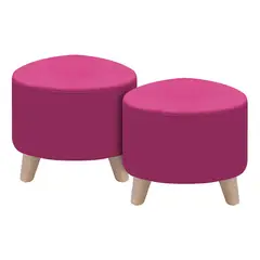 DORMILANDIA - Puff Moderno en Microfibra 28 x 30 cm