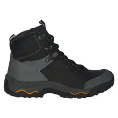 CALZADO CON ALTURA MONSERRATE - Bota en CUERO tipo outdoor para hombre marca monserrate alaska negro
