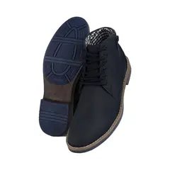 CALZADO CON ALTURA MONSERRATE - Bota en CUERO tipo casual para hombre marca monserrate azul