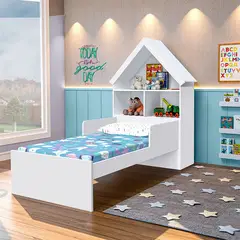 MUEBLES 2020 - Cama Infantil Ariel BlancoRosado Flex