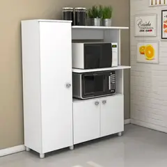 MUEBLES 2020 - Mueble auxiliar de cocina Segovia blanco