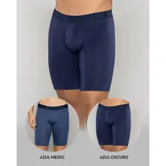 REYMON - Dúo Bóxer Básico En Poliéster Largo Para Hombre Ref.3189-2