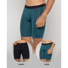 REYMON - Dúo Bóxer Básico En Poliéster Largo Para Hombre Ref.3189-2