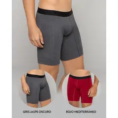 REYMON - Bóxer Básico Largo Para Hombre PAQUETE X2 Ref3199-2