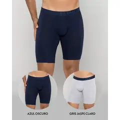 REYMON - Bóxer Básico Largo Para Hombre PAQUETE X2 Ref3199-2