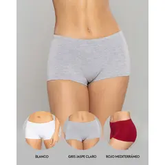 REYMON - Boxer PAQUETE X3 Para Mujer En Algodón Ref. 8963