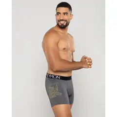 REYMON - Bóxer semilargo con bolsillo lateral para hombre