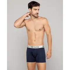 REYMON - Bóxer semilargo microfibra jacquard para hombre