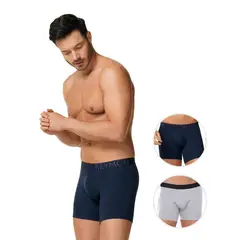 REYMON - Bóxer Básico Semilargo Para Hombre PAQUETE X2 Ref.3099-2