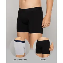 REYMON - Bóxer Básico Semilargo Para Hombre PAQUETE X2 Ref.3099-2