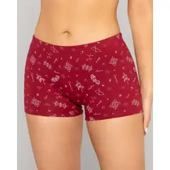 REYMON - Bóxer largo alto full estampado para mujer ref 8023