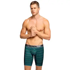 REYMON - Bóxer Largo Rayas Microfibra Para Hombre Ref3027