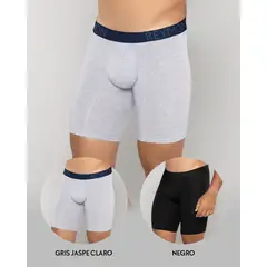 REYMON - Bóxer Básico Largo Para Hombre PAQUETE X2 Ref3199-2