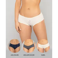 REYMON - Trio cachetero en algodón para dama