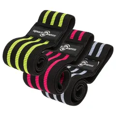 SPORTFITNESS - Bandas Elásticas En Tela Cerradas 3 Unds.