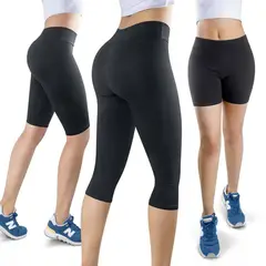 THIN & HAPPY - Combo tres licras capri torero licra.