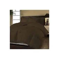 KARYTEX - Plumon Acolchado King Café Rayas Polialgodón -