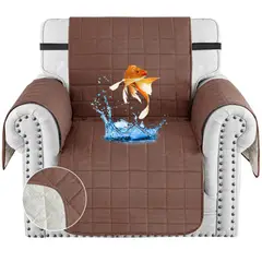 KARYTEX - Protector de sofá 1 Puesto doble faz chocolate - camel
