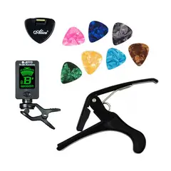 UBMD - Kit guitarra capo plumillas puas plectro afinador..