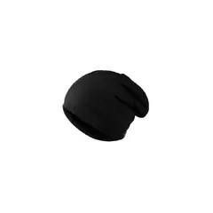 UBMD - Gorro Liso Unisex Punto Elastico Invierno Casual 010 Negro