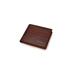 UBMD - Billetera vintage hombres cuero delgado