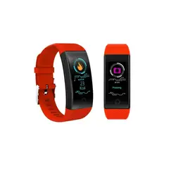 GENERICO - Smart watch bracelet qw18 rojo
