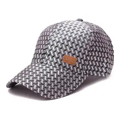 VELBROS - Gorra Cachucha Hombre Golf Beisbol Deportiva New Cap Metalic - Gris.