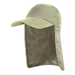 VELBROS - Gorra Cachucha Safari Protector Cuello Capa Viaje Sol Chavo - Beige