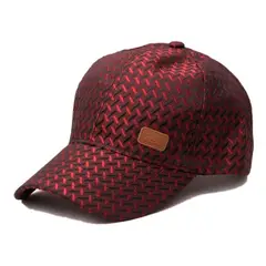 VELBROS - Gorra Cachucha Hombre Golf Beisbol Deportiva New Cap Metalic - Rojo