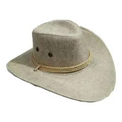 VELBROS - Sombrero Vaquero Texano Llanero Norteño Hombre Mujer Sol - Beige