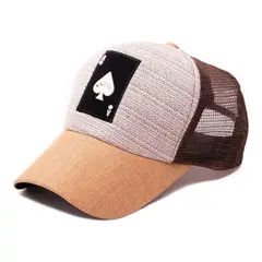 VELBROS - Gorra Cachucha Hombre Camionero Beisbol Deportiva Cap Malla - Caqui