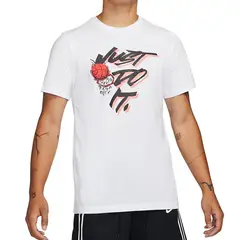 NIKE - Camiseta De Básquetbol Dri-fit Just Do It-Blanco
