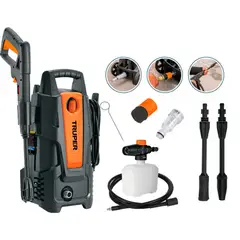 TRUPER - Hidrolavadora Eléctrica Con Jabonera 1500 psi,