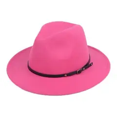 VELBROS - Sombrero Fedora Hombre Mujer Gardel Sol Uv Elegante Fiesta - Fucsia