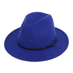 VELBROS - Sombrero Fedora Hombre Mujer Gardel Sol Uv Elegante Fiesta - Azul