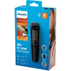 PHILIPS - Afeitadora maquina multigroom 6 en 1 serie 3000