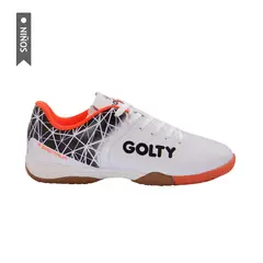 GOLTY - Zapatilla Pro Spectrum indoor Niño-Blanco/Negro