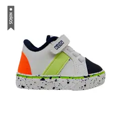 KLIN - Tenis Candy Pipoca Para Niños-Blanco/Azul