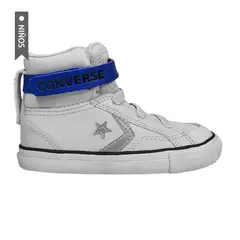 CONVERSE - Tenis Botas Pro Blaze Strap Infantes-Gris Claro