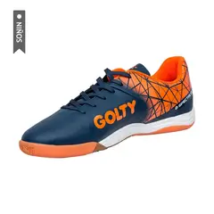 GOLTY - Zapatilla Pro Spectrum Indoor Niño-Azul/Naranja