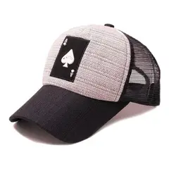 VELBROS - Gorra Cachucha Hombre Camionero Beisbol Deportiva Cap Malla - Negro_.