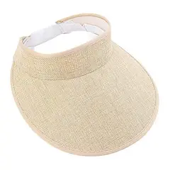 VELBROS - Gorra Visera Pava Cachucha Ala Ancha Deporte Sol - Beige