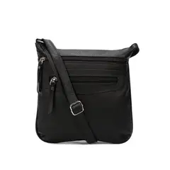 MACOLY - Bolso manos libres 751 cuero negro