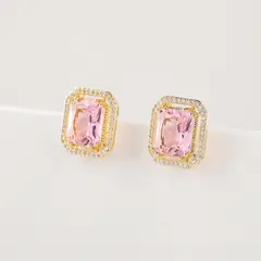VERAMOREST - Aretes Topo Rosa Veramorest_.
