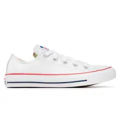 CONVERSE - Tenis Chuck Taylor All Star Cuero Unisex-Blanco